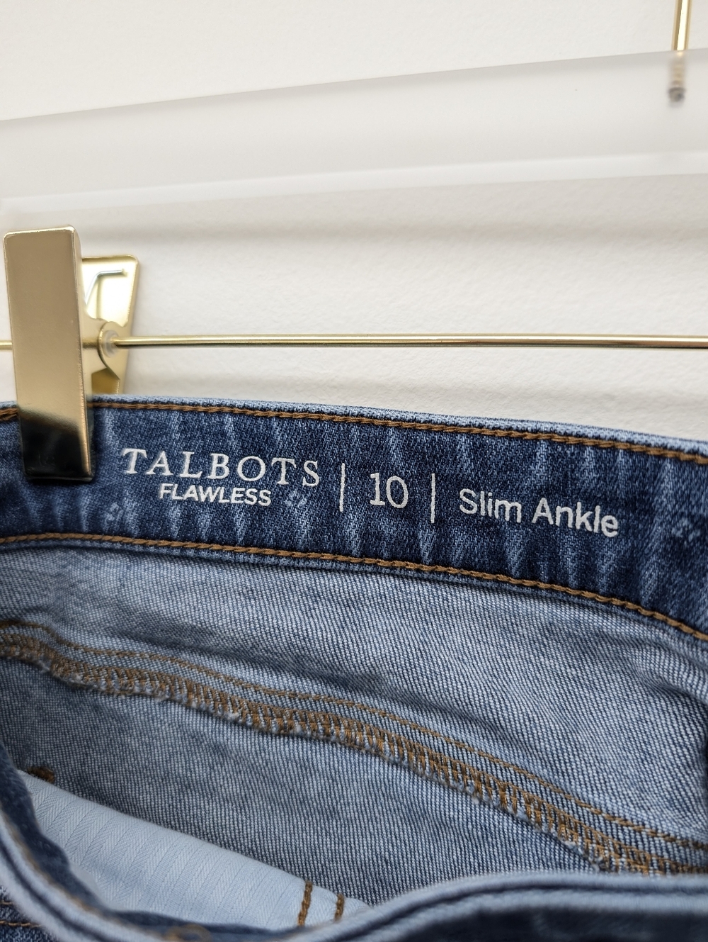 Talbot's Flawless 10 Ankle Length Classic Blue Women's Jeans - Slim Fit - Picture 5 of 7